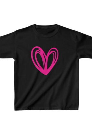 Unisex Çocuk Baskılı T-Shirt - Siyah