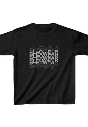 Unisex Çocuk Baskılı T-Shirt - Siyah