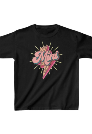 Unisex Çocuk Baskılı T-Shirt - Siyah