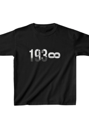 Unisex Çocuk Baskılı T-Shirt - Siyah