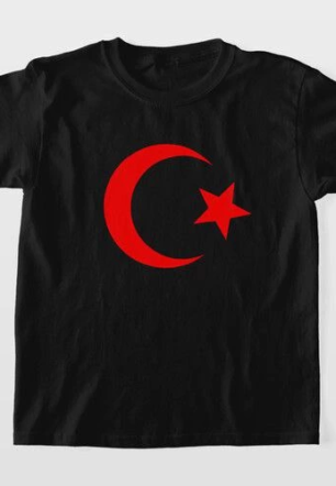 Unisex Çocuk Baskılı T-Shirt - Siyah