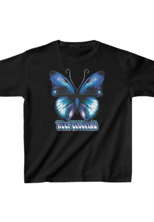 Unisex Çocuk Baskılı T-Shirt - Siyah