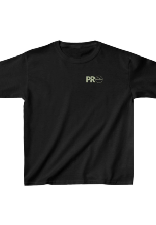 Unisex Çocuk Baskılı T-Shirt - Siyah