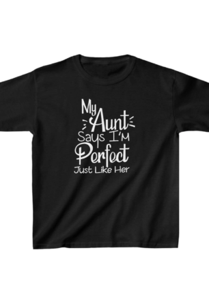 Unisex Çocuk Baskılı T-Shirt - Siyah