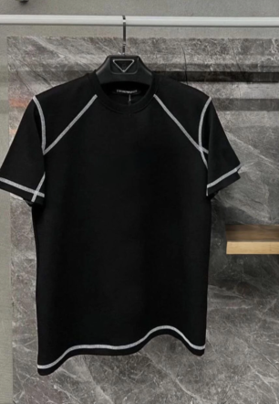 Unisex Karoyaka Dikişli Oversize T-Shirt - Siyah