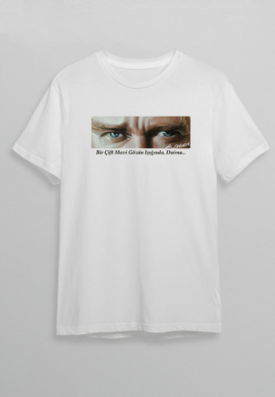 10 Kasım Unisex Atatürk Baskılı T-shirt - Beyaz