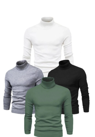 ERKEK 4 Adet Kaşkorse Boğazlı Full Likralı Fitilli Slimfir Body