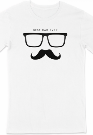 Babalar Günü Baskılı T-shirt - Beyaz