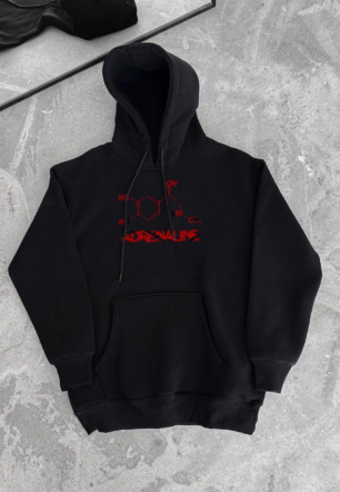 Kadın 3 iplik Kışlık Pamuklu Kapüşonlu SweatShirt - Siyah