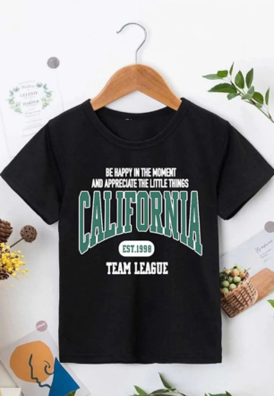 Erkek Çocuk Baskılı T-Shirt - Siyah