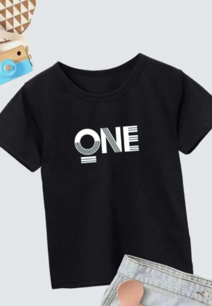 Erkek Çocuk Baskılı T-Shirt - Siyah